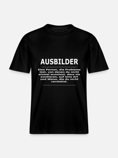 AUSBILDER -  RELAXED FIT Unisex Organic T-Shirt - Schwarz