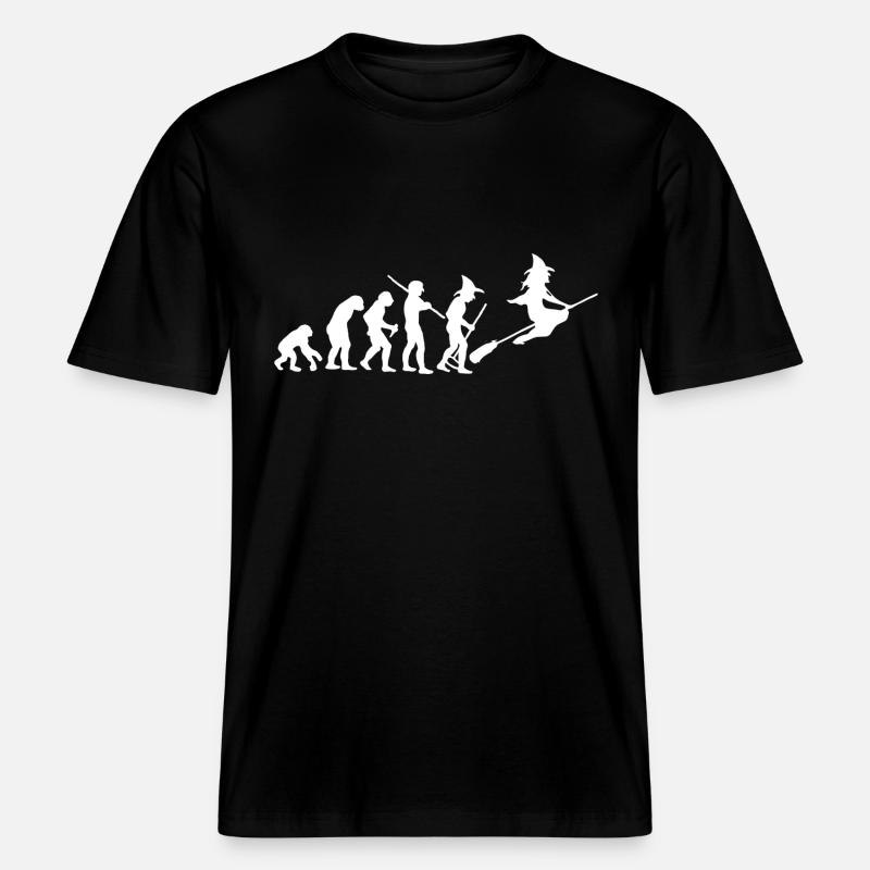 evolution of witch -  T-shirt unisexe RELAXED FIT en coton bio - noir