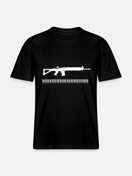 Professional Swiss - RELAXED FIT Unisex Organic T-Shirt - Schwarz