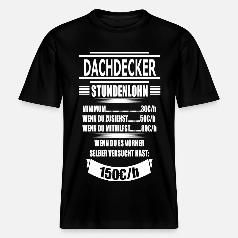 DACHDECKER -  RELAXED FIT Unisex Organic T-Shirt - Schwarz