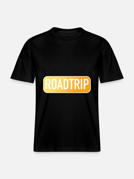 Road trip - RELAXED FIT Unisex Organic T-Shirt - black
