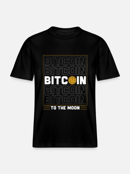 Bitcoin Bitcoin to the moon - T-shirt unisexe RELAXED FIT en coton bio - noir