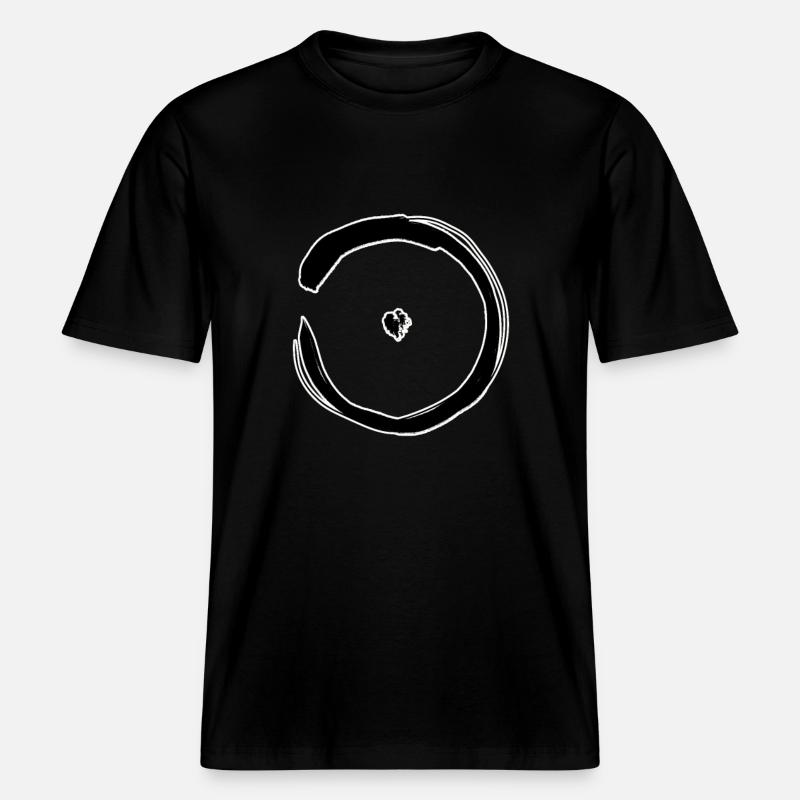 Symbole d’astrologie du soleil -  T-shirt unisexe RELAXED FIT en coton bio - noir