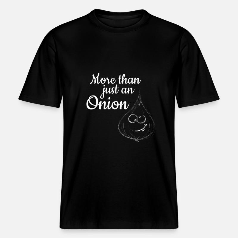 Plus qu'un simple oignon -  T-shirt unisexe RELAXED FIT en coton bio - noir