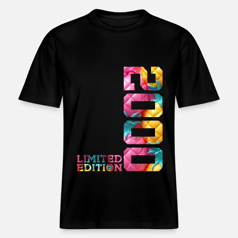 26E ÉDITION LIMITÉE ANNIVERSAIRE 2000 -  T-shirt unisexe RELAXED FIT en coton bio - noir