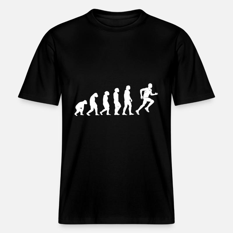 Laufen Evolution - RELAXED FIT Unisex Organic T-Shirt - Schwarz