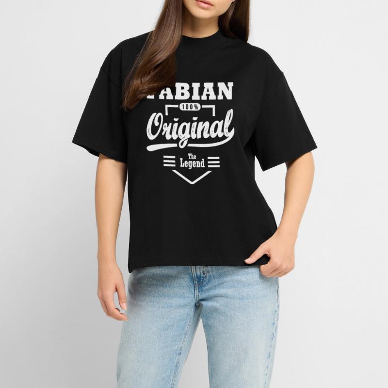 Fabian original gift personalized first name fabian  RELAXED FIT Unisex Organic T-Shirt