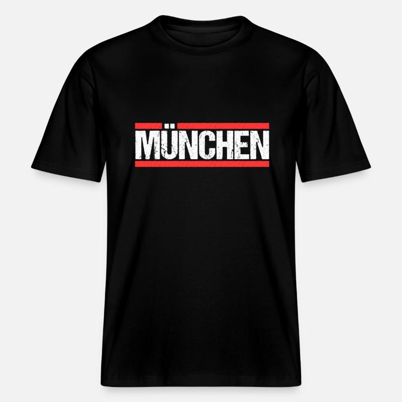 Münchnerin Münchner München - RELAXED FIT Unisex Organic T-Shirt - Schwarz