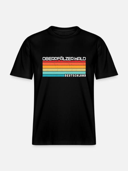 Upper Palatinate Forest - RELAXED FIT Unisex Organic T-Shirt - black