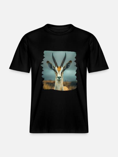 Antelope Antilopen Antilope - RELAXED FIT Unisex Organic T-Shirt - black