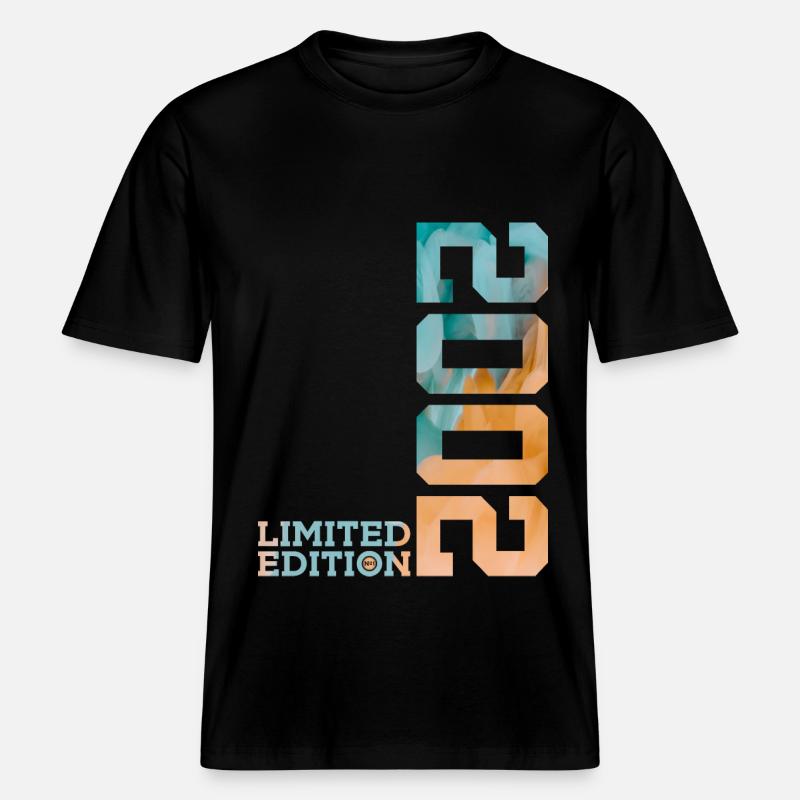 24E ANNIVERSAIRE ÉDITION LIMITÉE 2002 -  T-shirt unisexe RELAXED FIT en coton bio - noir