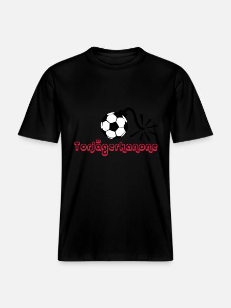 torjägerkanone -  RELAXED FIT Unisex Organic T-Shirt - Schwarz