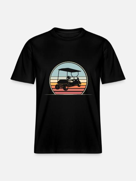 Golf Golfer -  RELAXED FIT Unisex Organic T-Shirt - Schwarz
