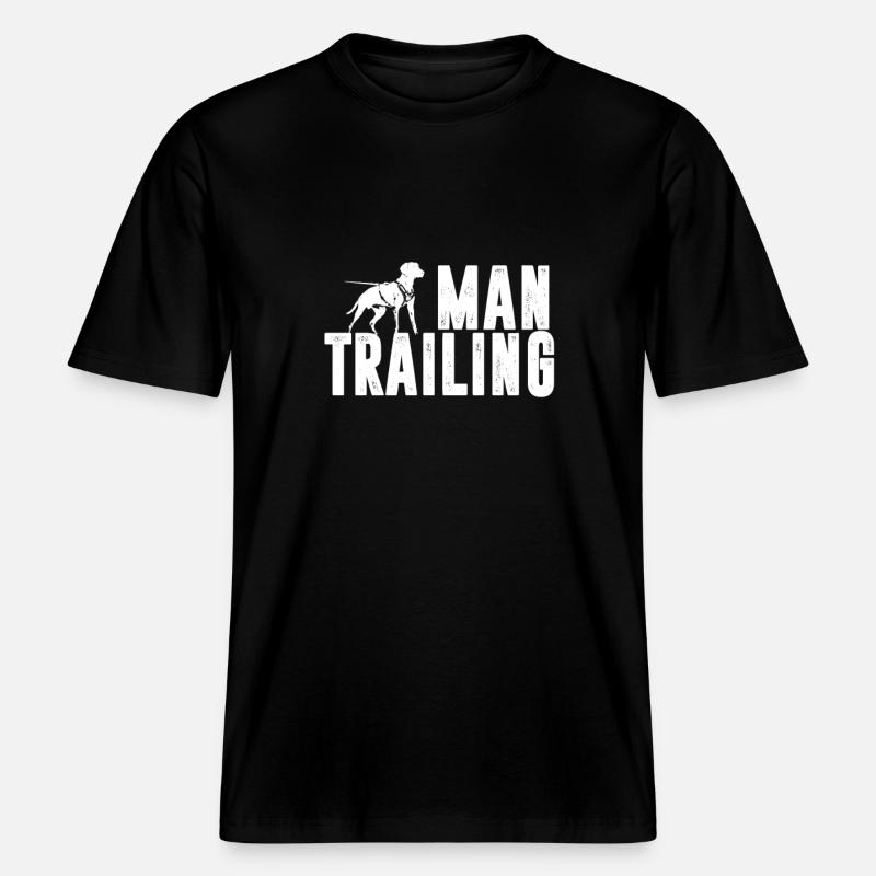 T-Shirt Mantrailing Training -  T-shirt unisexe RELAXED FIT en coton bio - noir