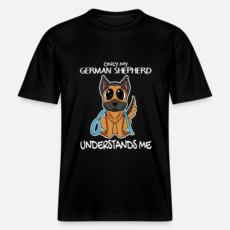 Deutscher Schäferhund - RELAXED FIT Unisex Organic T-Shirt - Schwarz