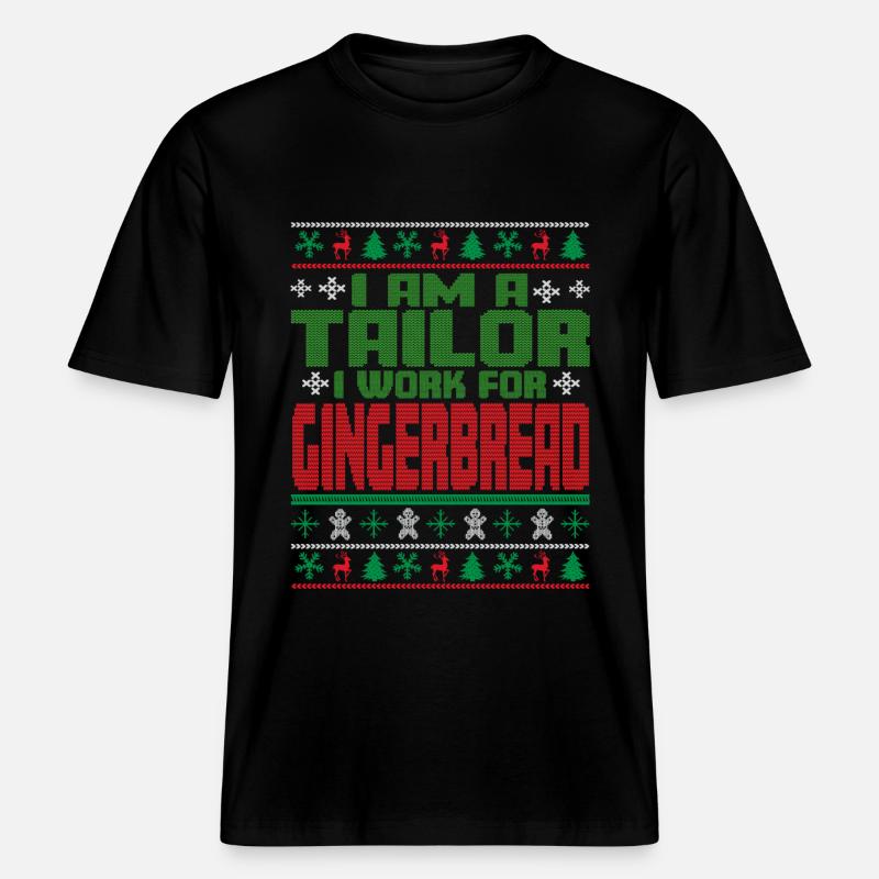 Citation de Noël de Schneider - T-shirt unisexe RELAXED FIT en coton bio - noir