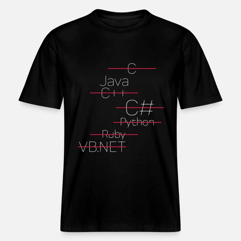 JAVA CODING / PROGRAMMIERSPRACHE -  RELAXED FIT Unisex Organic T-Shirt - Schwarz