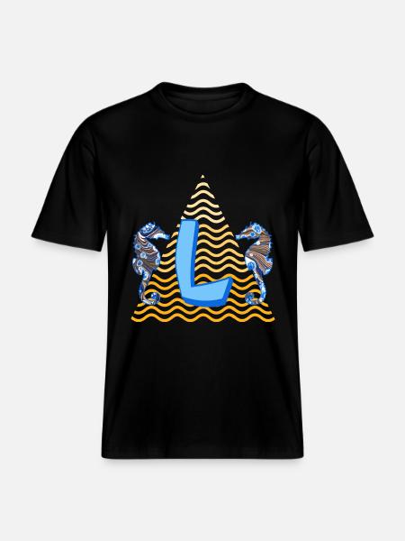 seepferdchen e 262 l -  RELAXED FIT Unisex Organic T-Shirt - Schwarz