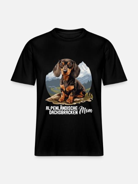 Alpenländische Dachsbracke - RELAXED FIT Unisex Organic T-Shirt - Schwarz