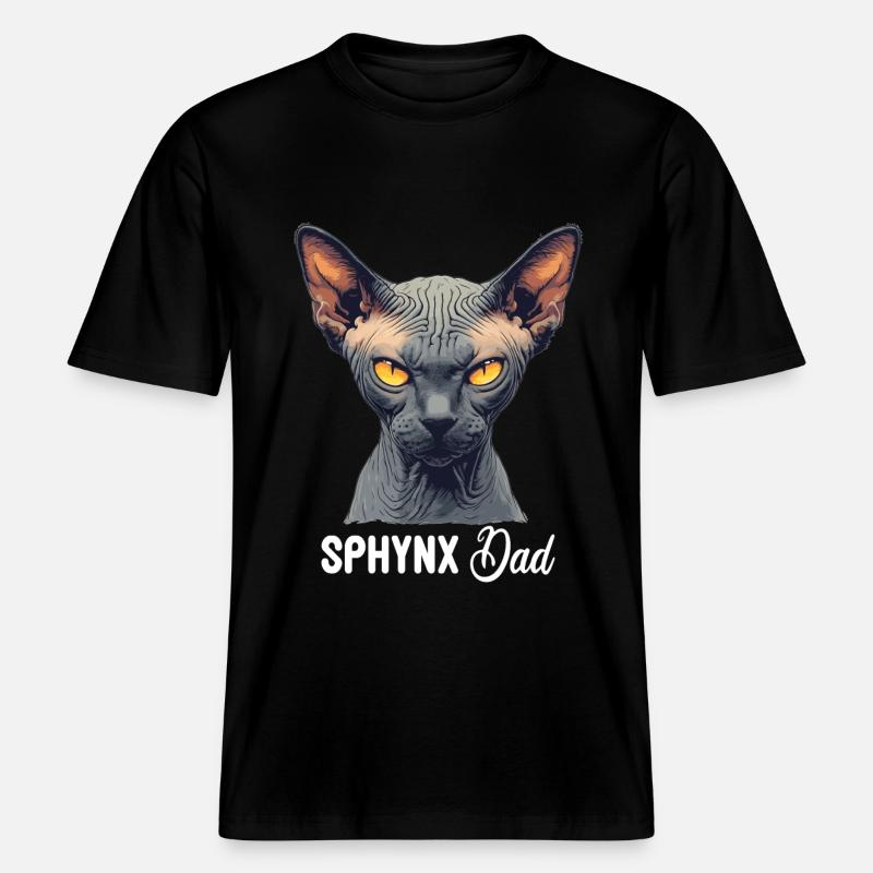 Sphynx Kitten Sphynx Cat -  RELAXED FIT Unisex Organic T-Shirt - black