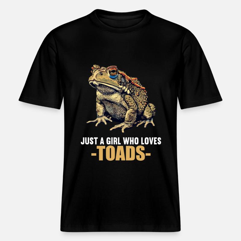 Crapaud crapaud crapaud -  T-shirt unisexe RELAXED FIT en coton bio - noir