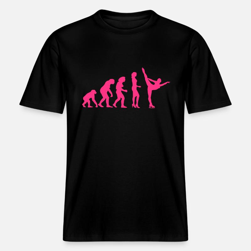 evolution_eiskunst_c_1c -  T-shirt unisexe RELAXED FIT en coton bio - noir