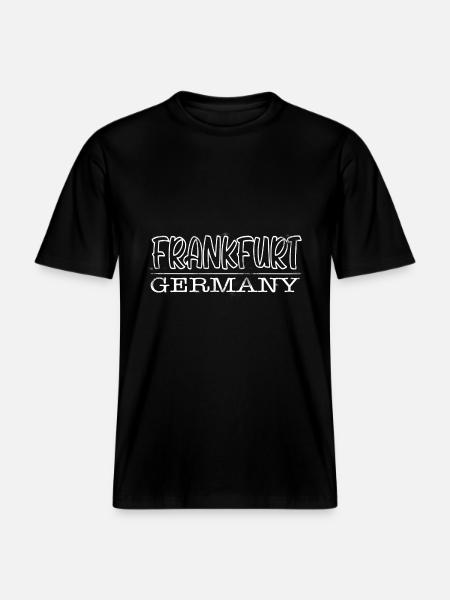 Frankfurt - RELAXED FIT Unisex Organic T-Shirt - black