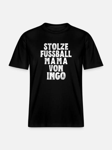 Stolze Fussball Mama von Ingo -  RELAXED FIT Unisex Organic T-Shirt - Schwarz