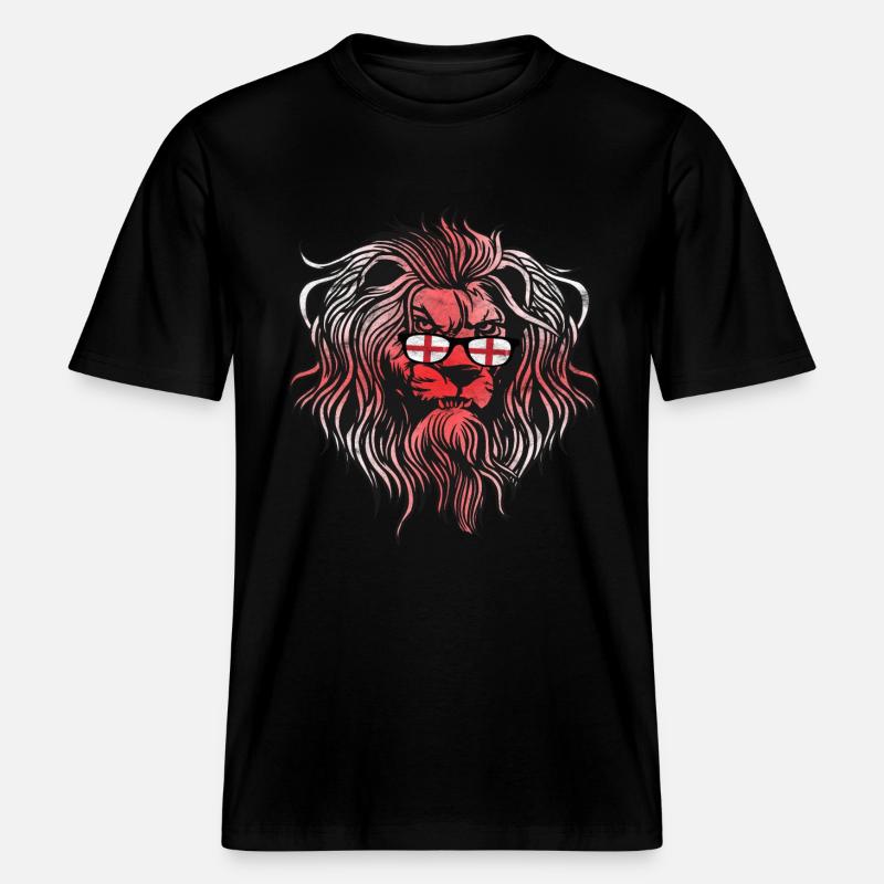 England -  RELAXED FIT Unisex Organic T-Shirt - black