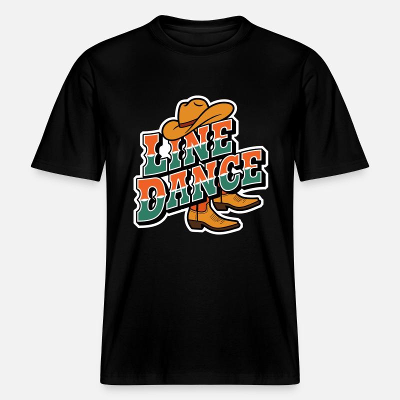 Line Dance Linedance mein Hobby -  RELAXED FIT Unisex Organic T-Shirt - Schwarz