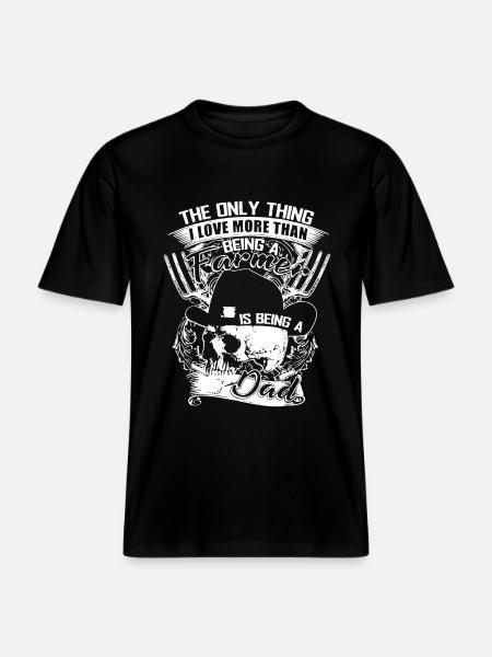 Being A Farmer Dad - RELAXED FIT Unisex Organic T-Shirt - black