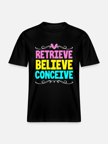 Embryo Transfer Day Fetus - RELAXED FIT Unisex Organic T-Shirt - black