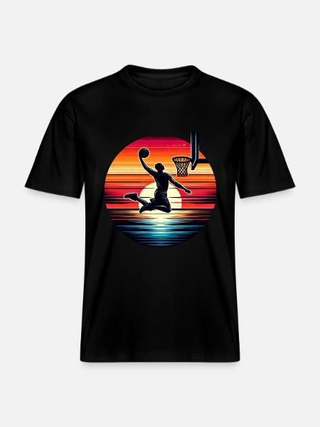 Basketball Basketballer -  RELAXED FIT Unisex Organic T-Shirt - Schwarz