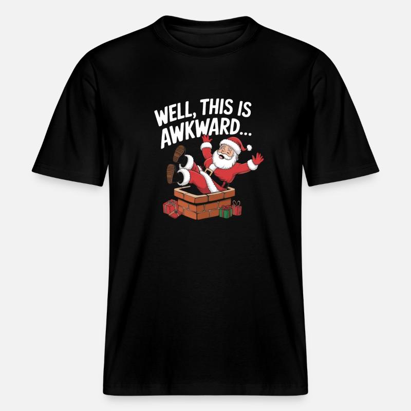 Well This Is Awkward -  RELAXED FIT Unisex Organic T-Shirt - black