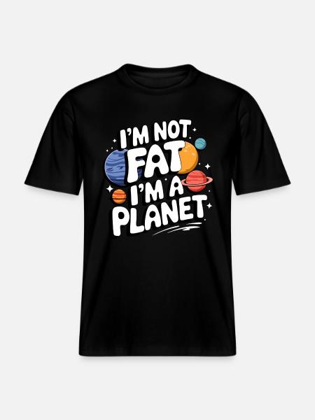 Planet Solar System Astronomy Space -  RELAXED FIT Unisex Organic T-Shirt - black