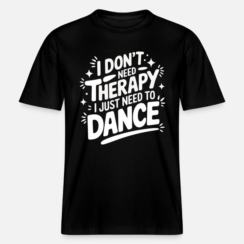 Dansant Danseurs Dansant -  T-shirt unisexe RELAXED FIT en coton bio - noir