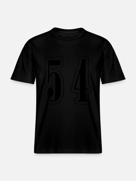 54 Number Symbol -  RELAXED FIT Unisex Organic T-Shirt - black