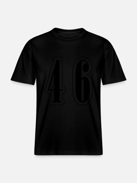 46 Number symbol -  RELAXED FIT Unisex Organic T-Shirt - black