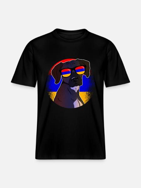 Armenien - RELAXED FIT Unisex Organic T-Shirt - Schwarz