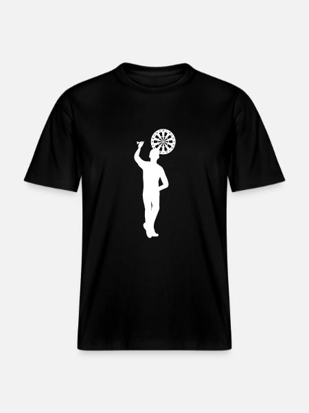 Dart Left Handed - RELAXED FIT Unisex Organic T-Shirt - black