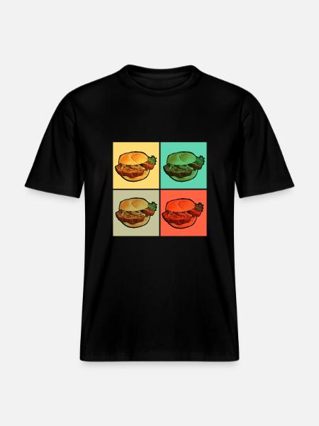 Leberkas Fleischkäse Buns - T-shirt unisexe RELAXED FIT en coton bio - noir