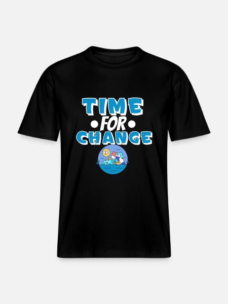 Climate change Climate protection - RELAXED FIT Unisex Organic T-Shirt - black