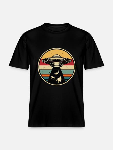 UFO-Bigfoot Nessie Einhorn -  RELAXED FIT Unisex Organic T-Shirt - Schwarz