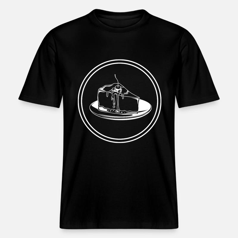 Cuisson du cheesecake -  T-shirt unisexe RELAXED FIT en coton bio - noir