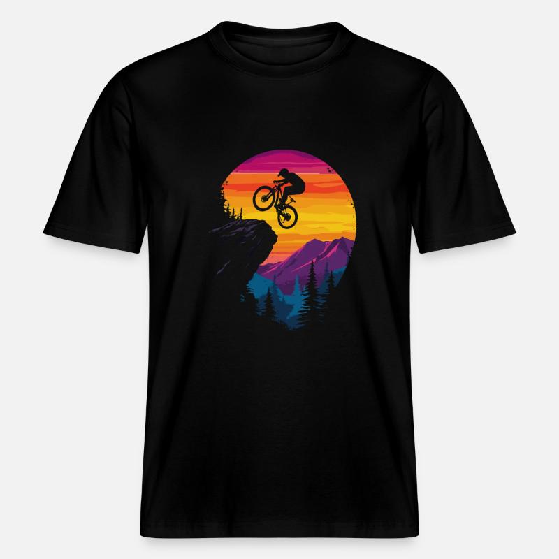 Vtt -  T-shirt unisexe RELAXED FIT en coton bio - noir