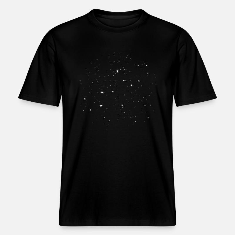 VIERGE Constellation de Virgo -  T-shirt unisexe RELAXED FIT en coton bio - noir