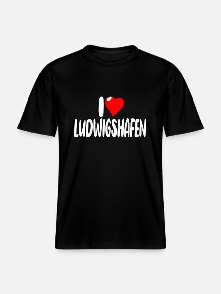 ludwigshafen -  RELAXED FIT Unisex Organic T-Shirt - Schwarz