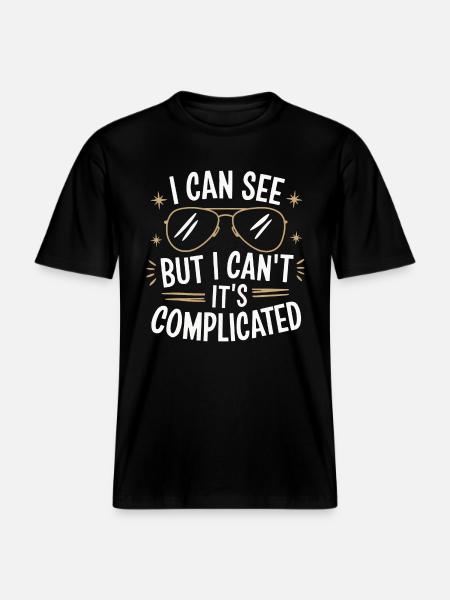 Blind blindness Visually impaired people - RELAXED FIT Unisex Organic T-Shirt - black