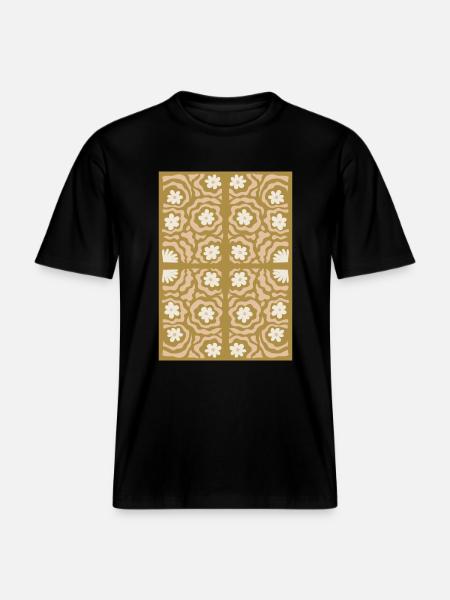 Art Nouveau, Arts & Crafts, Aesthetic, Vintage-1900 -  RELAXED FIT Unisex Organic T-Shirt - black