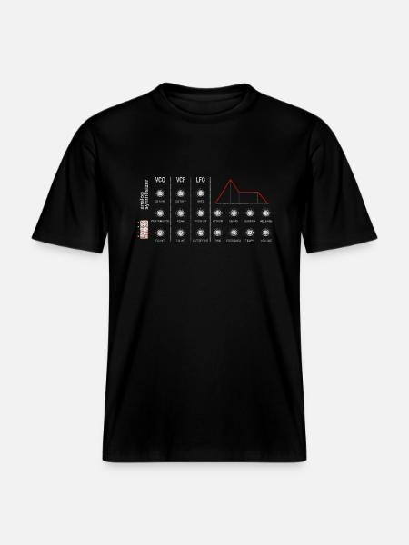 Synthesizer Anlog Synth Potis DJ Studio Techno - RELAXED FIT Unisex Organic T-Shirt - Schwarz